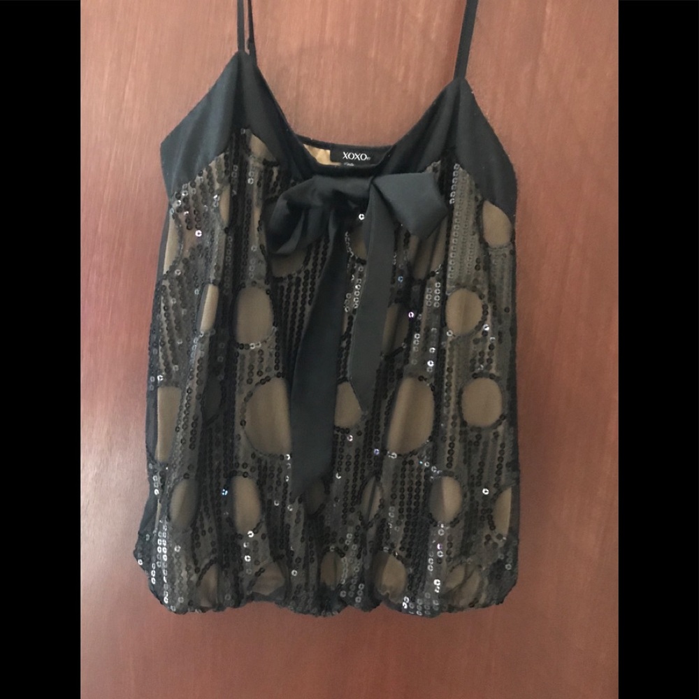 XOXO Sequin Party Top.